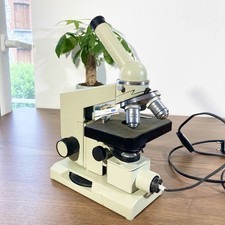 Microscope vintage Jeulin France • Modèle pédagogique années 70 • Instrument