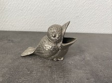 ancien cendrier metal en forme