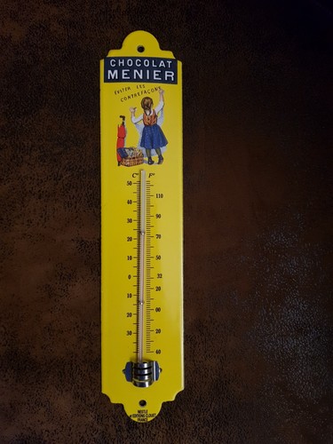 Thermomètre emaillé chocolat - emaillé,