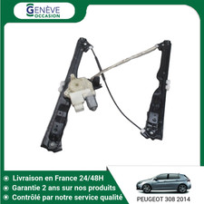 ?? MECANISME LEVE-GLACE AVANT DROIT PEUGEOT 308 ➤9816273080 ♻️
