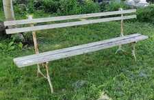 Ancien Banc Extérieur/banc jardin/pieds fonte/extérieur ancien/jardin ancien