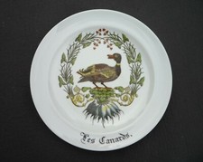 ASSIETTE CREUSE  ¤  DECOR CHAMBORD  ¤  PORCELAINE D'AUTEUIL  ¤  LES CANARDS  ¤