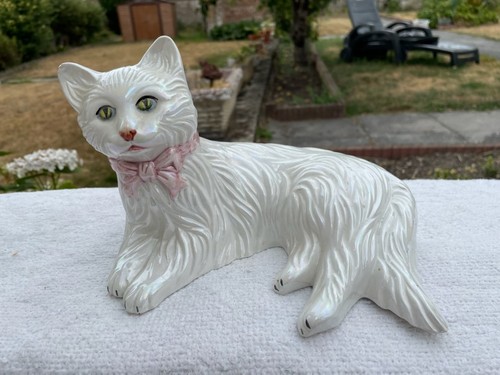 Statuette figurine chat en - ,