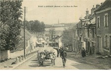 MARNE  PORT a BINSON  la rue