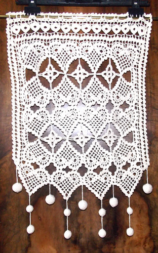 Rideau crochet artisanat - rideau,