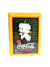 Boite publicitaire en tôle " Coca Cola / Betty Boop "