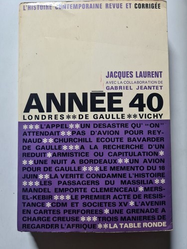 Année jacques laurent - année, |