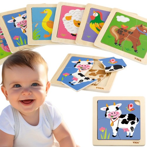 Viga puzzle vache bois - viga, en