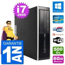 PC HP Compaq Pro 6300 SFF Intel i7-2600 RAM 8Go Disque Dur 500Go Windows 10 Wifi