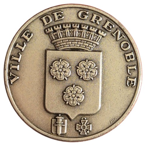 Médaille ville grenoble - médaille,