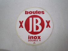 AUTOCOLLANT STICKERS VINTAGE BOULES JB INOX DOUBLE X