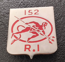 Insigne Militaire 152èm Régiment Infanterie Signé A.Bertrand Atlas (C11)