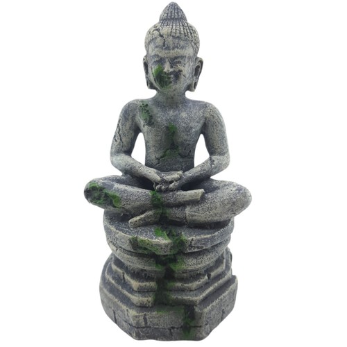 Statue bouddha assis - socle, ø