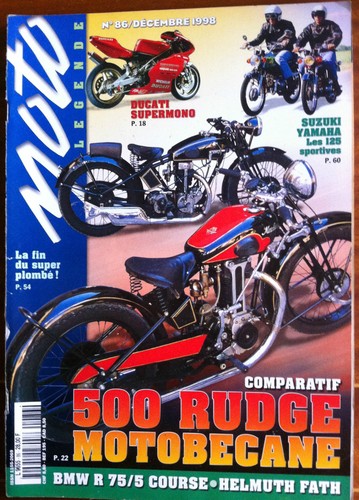 Moto legende comparatif - moto, n°86;