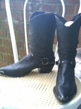 BELLES BOTTES ( 38 ) SANTIAGS CUIR (+de 250 euros)