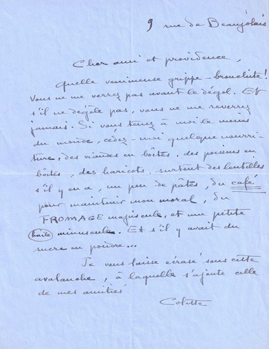 Colette exquise lettre - colette,