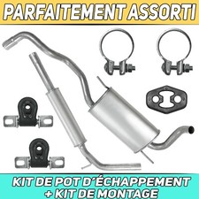 Kit de pot d’échappement Silencieux pour VW VW Polo III 3 6N 6N2 1.4 Hayon
