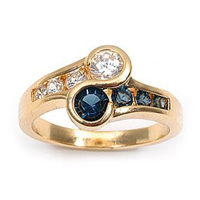 Bague t52 pavé diamant - de,