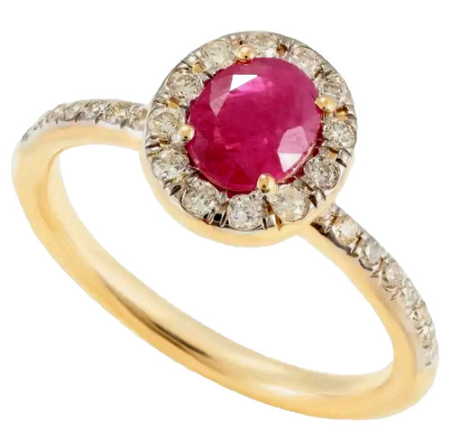 Bague jaune 14k 0 52ct - jaune, 0.52ct