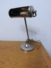 Ancienne Lampe de bureau métal chromé articulée
