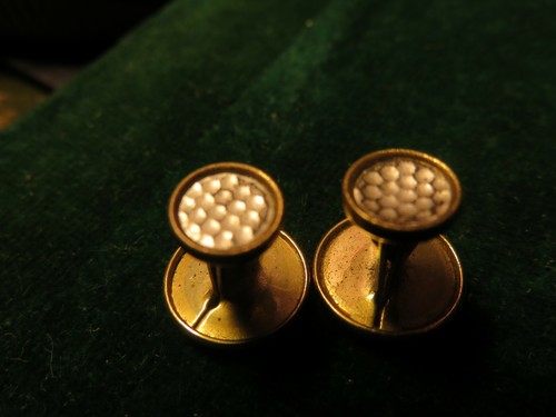 Boutons col anciens damier - col,