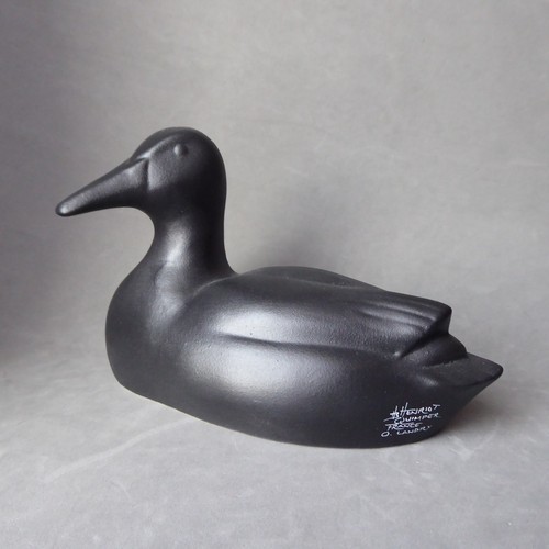 Canard noir faïence hb - canard,