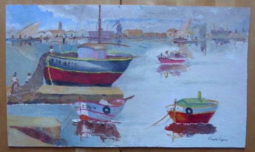 Ancien tableau huile sur - ancien,