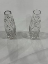 Rare Paire de Vase Crystal