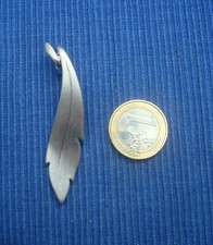 B32 Pendentif Métal Argenté Chromé Pierre Lang forme Feuille Lot Bijou design