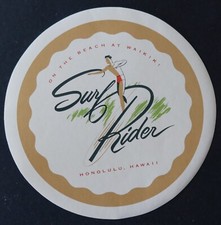 Ancienne étiquette HOTEL SURF