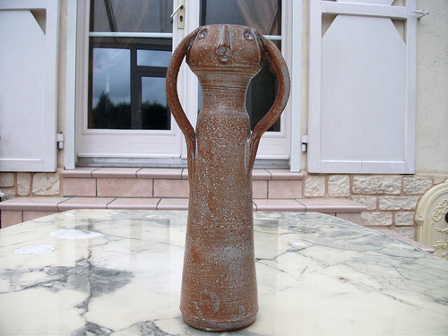 Vase sculpture anthropomorphe - sculpture,