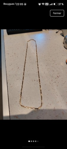 Chaine plaque maille figaro - chaine,