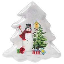  Plateau Ménager Plaque De Forme D’arbre Noël Assiette Fromage Service Pour