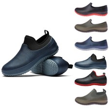 Chaussures de chef antidérapantes pour hommes et femmes bottes de travail à enfiler imperméables à l'huile cuisine chaussures de sécurité