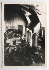 Poulailler poules pondeuses ferme -  Photo vintage snapshot c. 1950, normandie?