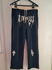 Jogging taille L noir à motif