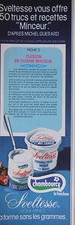 PUBLICITÉ 1978 SVELTESSE YOGHOURT FROMAGE FRAIS CHAMBOURCY - ADVERTISING