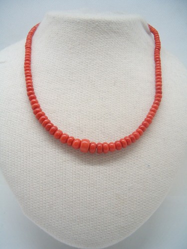 Collier corail rouge - de,