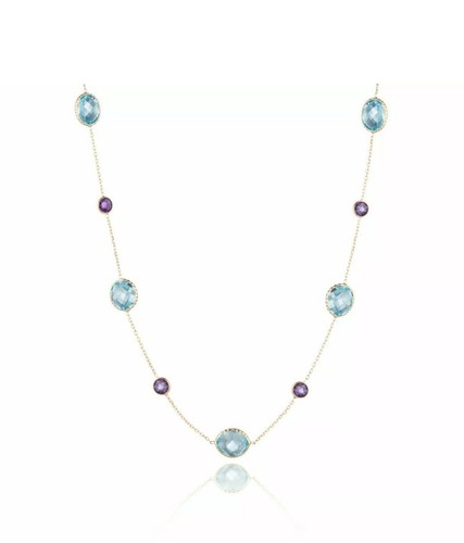 14k yellow gold necklace with - yellow,