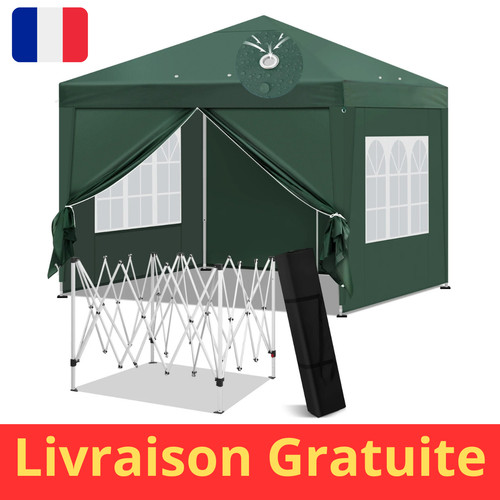Tonnelle pliante 3x3m - 3x3m, gazebo