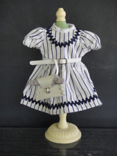Robe en coton rayée pour poupée LOULOTTE 24cm (8-9" doll) -Famille de BLEUETTE