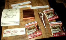 Lot cure dents  sous cartonnés-Publicitaires, Dilbeek, Nancy, Luxembourg. . .