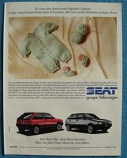 Publicité Papier - voiture SEAT IBIZA SXI de 1990