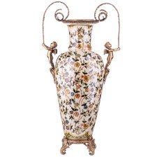 Vase en porcelaine avec bronze