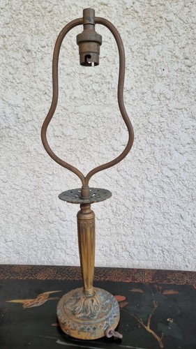 Pied lampe bronze et - de,
