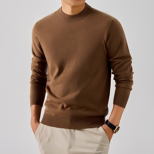Pull homme col rond maille - col,