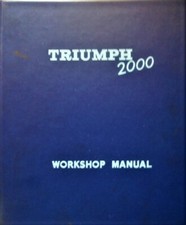 Manuel atelier Triumph 2000 et