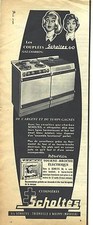 PUBLICITE ADVERTISING   1952   SCHOLTES cuisinière gaz charbon
