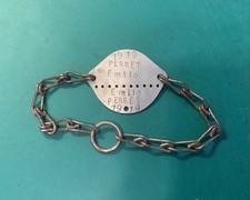 PLAQUE D IDENTITÉ D UN SOLDAT FRANÇAIS DE BOURGES 1939-1940 OCCASION