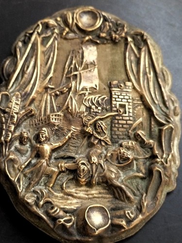 Ancien magnifique plaque - ancien, et